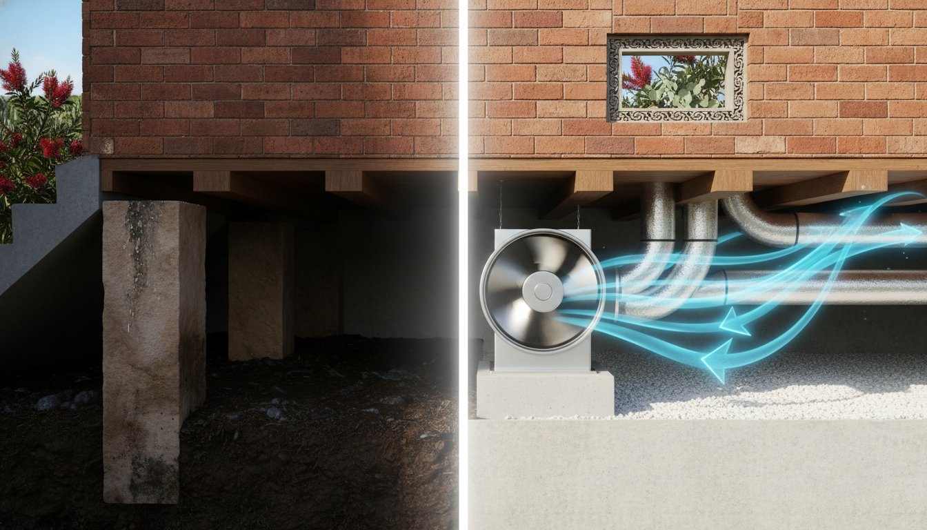 Mechanical Subfloor Ventilation: The Complete Sydney Guide to Active Damp Control