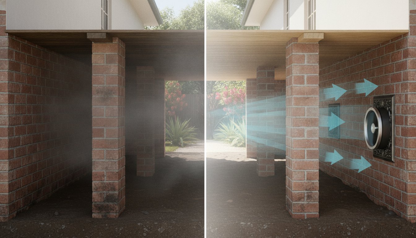 Musty Smell Under House Solution: How to Eliminate Subfloor Odours for Good